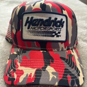 Hendrick Motorsports NASCAR  Camo Cap - Red, Black, Gray, blue, white